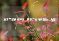 王者荣耀兽痕符文，获取方式与峡谷助力力量
