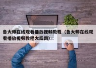 鲁大师在线观看播放视频教程（鲁大师在线观看播放视频教程大瓜网）