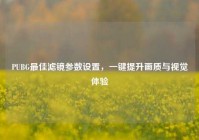 PUBG更佳滤镜参数设置，一键提升画质与视觉体验