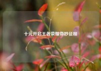 十元开启王者荣耀奇妙征程