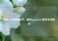 揭秘PUBG秒爬技巧，提升pubgmobile游戏生存能力