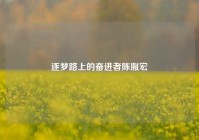 逐梦路上的奋进者陈胤宏