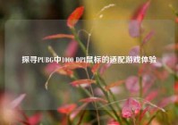 探寻PUBG中1000 DPI鼠标的适配游戏体验