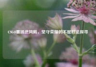 CSGO赛场逆风局，坚守荣耀的不屈打法探寻