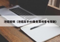 泡妞视频（泡妞高手40集免费观看电视剧）