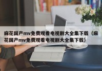 麻花国产mv免费观看电视剧大全集下载（麻花国产mv免费观看电视剧大全集下载）