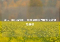 60Hz、144Hz与240Hz，PUBG刷新率对比与实战体验解析