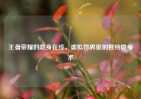 王者荣耀的隐身在线，虚拟世界里的独特隐身术