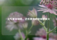 火气重别烦恼，这些食物助你快速降火