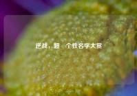 逆战，超跩个性名字大赏