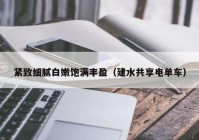 紧致细腻白嫩饱满丰盈（建水共享电单车）