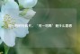可一的时光碎片，‘可一可再’是什么意思