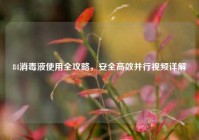 84消毒液使用全攻略，安全高效并行视频详解