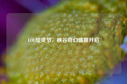 LOL绽灵节,峡谷奇幻盛宴开启