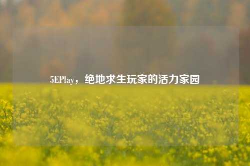 5EPlay,绝地求生玩家的活力家园