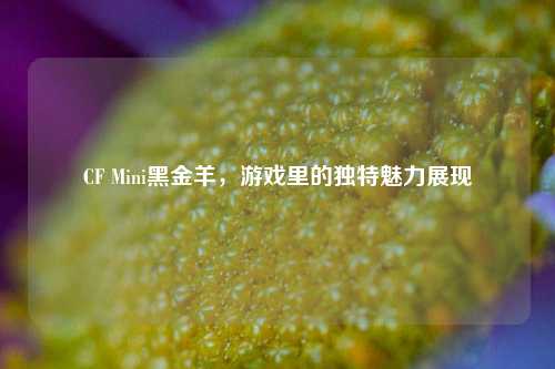 CF Mini黑金羊,游戏里的独特魅力展现
