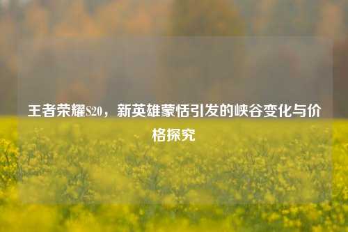 王者荣耀S20,新英雄蒙恬引发的峡谷变化与价格探究