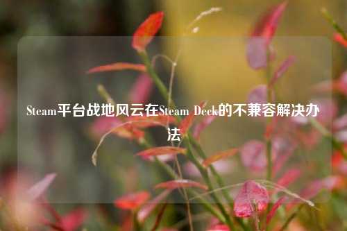 Steam平台战地风云在Steam Deck的不兼容解决办法