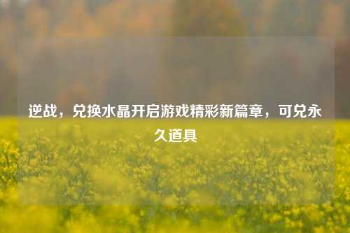 逆战,兑换水晶开启游戏精彩新篇章,可兑永久道具