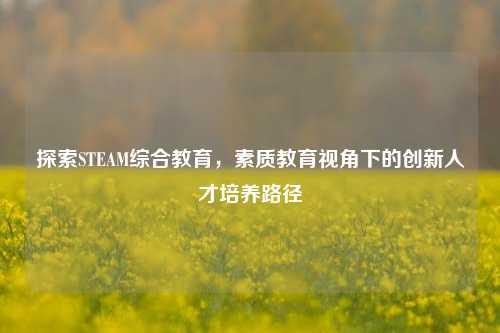 探索STEAM综合教育,素质教育视角下的创新人才培养路径