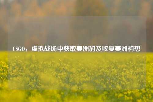CSGO,虚拟战场中获取美洲豹及收复美洲构想