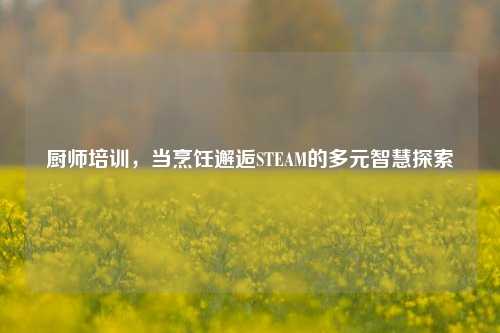 厨师培训,当烹饪邂逅STEAM的多元智慧探索